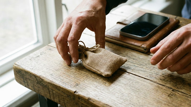 Twee handen wisselen discreet een product uit, symbool voor vlot Europees betalen via wero alternatief ideal.